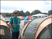 Alex the volunteer steward at the Feading Festival
