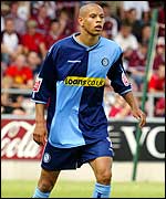 Wycombe striker Nathan Tyson 
