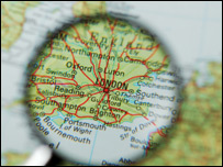 Map of England