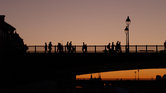 Sunset on the...