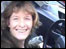 Theresa in her car
