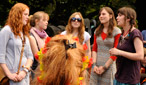 Giving advice to all the players, she also harmonised with the vocalists as the group played.