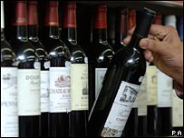 Wine bottles