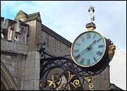 Clock, St Martin-le-Grand, Coney Street, York
