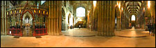 View from the floor of the Crossing Screen