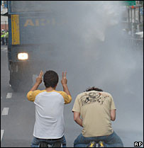 Protesto em Caracas