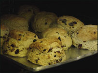 scones in oven