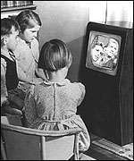 kids watching TV