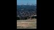 A football game against Johannesburg’s Hillbrow Tower backdrop