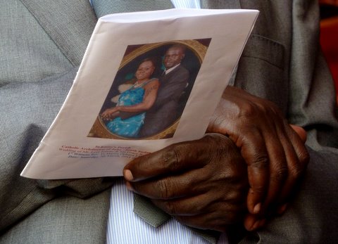 Wedding programme for the marriage of bank clerk Grace Scopas to sound<br />
engineer Levi Tombe, at St.Kizito's open air church, Munuki, near Juba<br />

