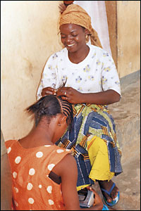 Hair braiding