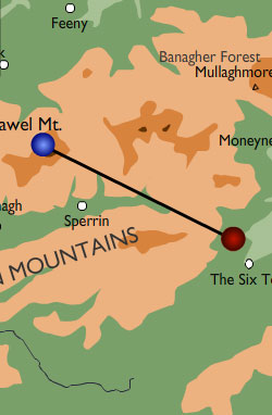 The Sperrins map
