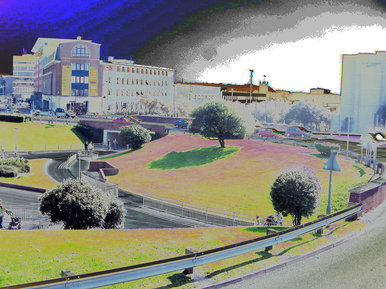 Pastel roundabout
