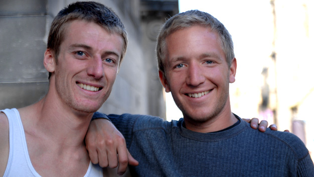David and Tobin of The Flash, who also perform acrobatics and sword juggling