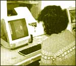 Woman at computer