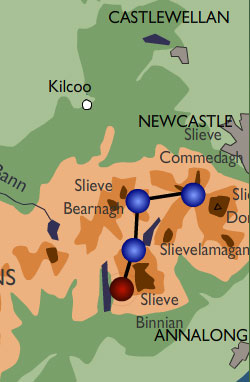 The Mournes map