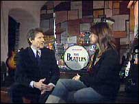 Mike Byrne and Ana Boulter inside the Beatles Story musuem