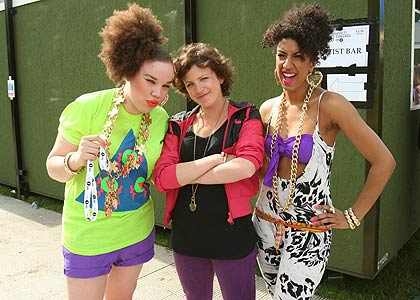 Backstage on Sunday