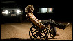 A boy in a wheelchair
