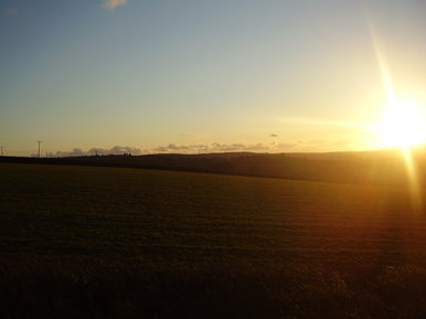 Sun set hills