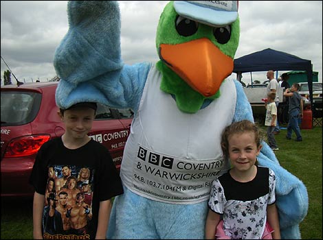 Colin the Woodpecker at Coventry Donkey Derby