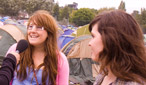Dan visits the camp site to find out what bands people have seen at Reading so far.