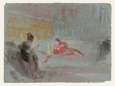 The Red Lady on a Couch by J.M.W. Turner