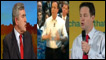 Brown, Cameron e Clegg