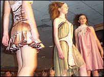 On the catwalk