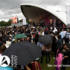 Crowds enjoying the music