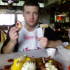 Dermot gets to grip with the local cuisine