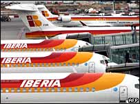 Aviões em Madri