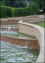 Grand cascade at Alnwick Garden