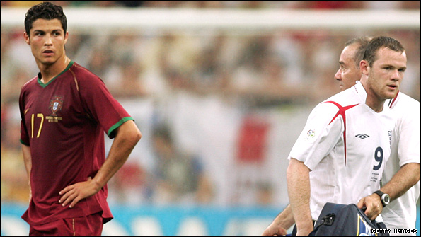 Cristiano Ronaldo and Wayne Rooney