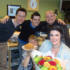 The team surprised Jodie with flowers and a cake for her birthday...