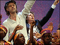 Bob Geldof, Paul McCartney ve Afrikalı çocuklar
