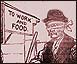 Image of cartoon of blindfolded man