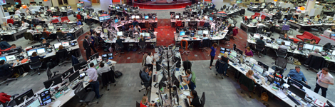 An open-plan office