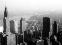 New York skyline in the 70s