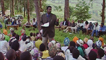 An outdoor 'gacaca' court in Rwanda