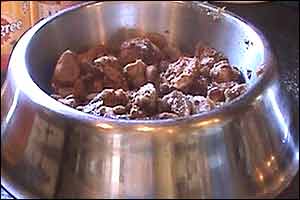 A dog's dinner