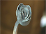 Flower made from a surrendered knife