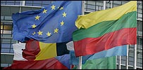 EU flags