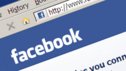 Close-up of Facebook displayed on a computer screen