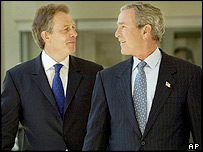 George Bush a Tony Blair