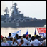 Navio russo entra no porto de Sebastopol