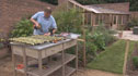 Toby Buckland making a bamboo gate