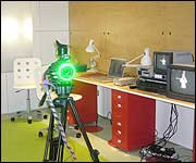 Inside the studio