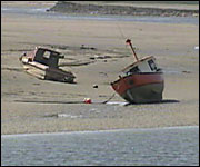 Boats on the Taw estuary