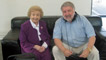 Roy Noble speaks to Elaine Kidwell who was an Air Raid Warden 